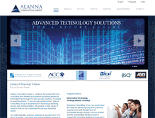 Tablet Screenshot of alannaconsulting.com